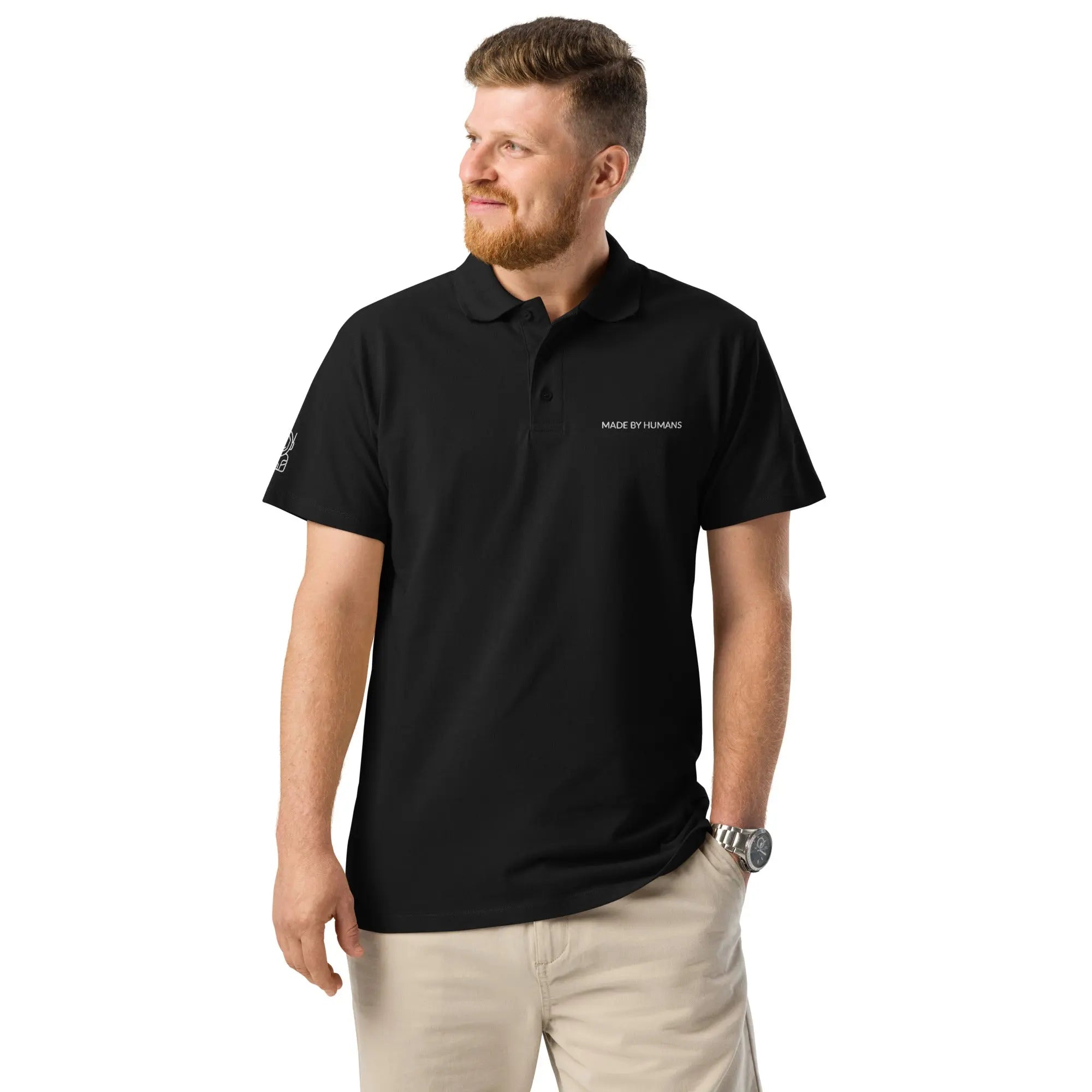 Made By Humans Mens Polo Shirt Made By Humans